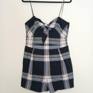 Club Monaco Abani Plaid Romper Shorts Size 10